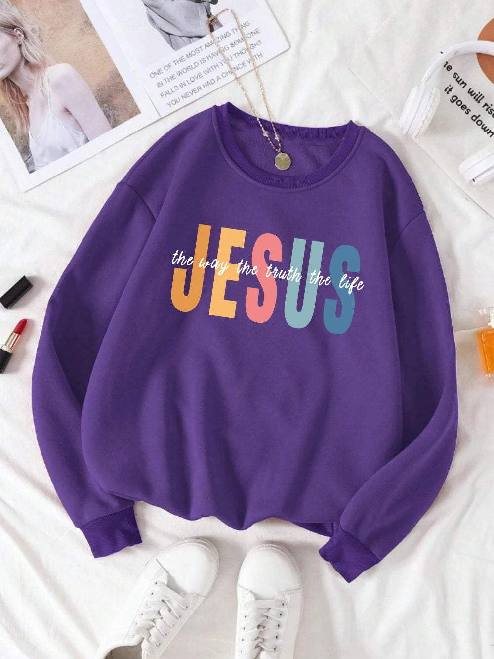 White Jesus Crew Neck