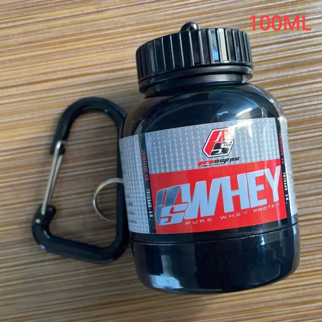 Mini Protein Powder Bottle Keychain