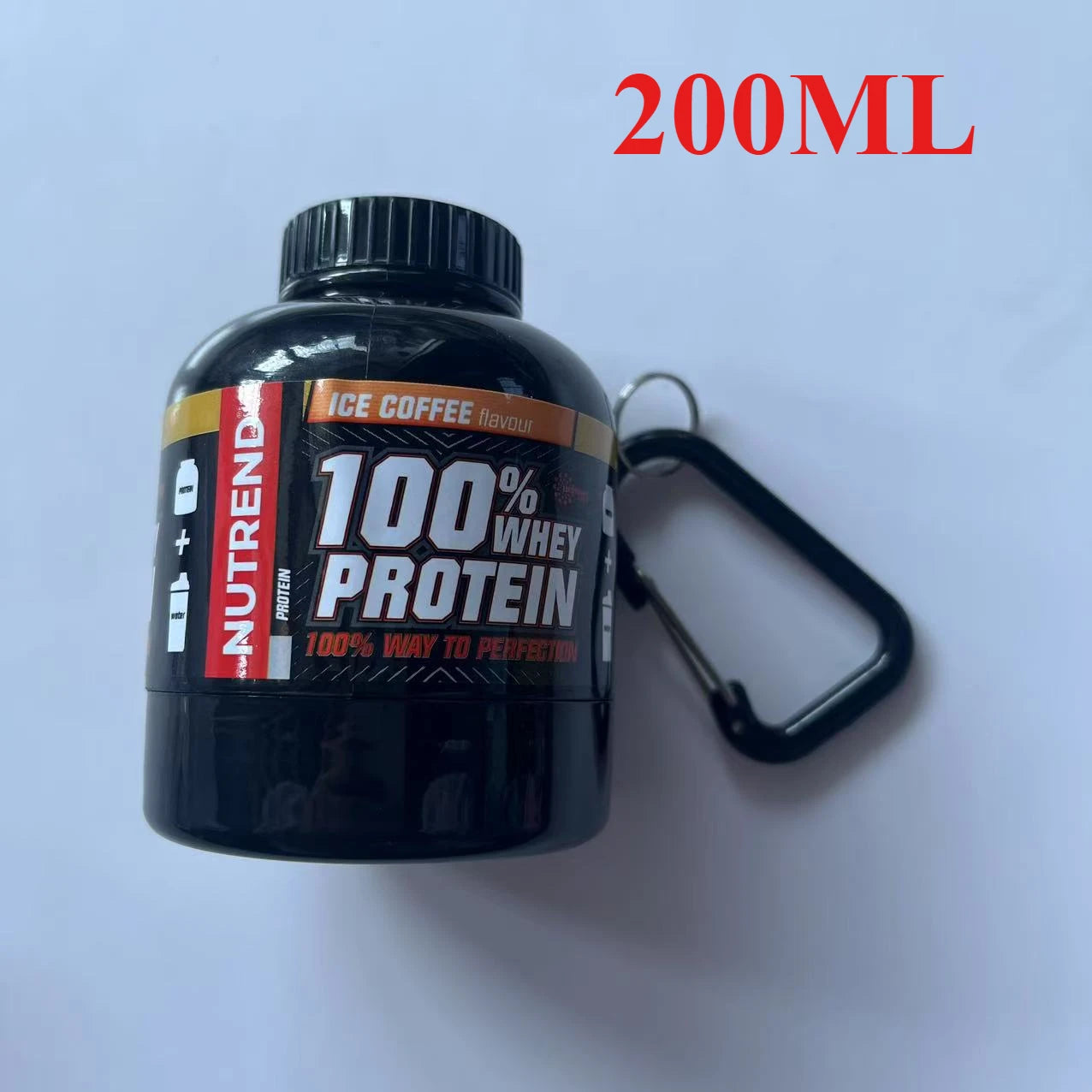 Mini Protein Powder Bottle Keychain