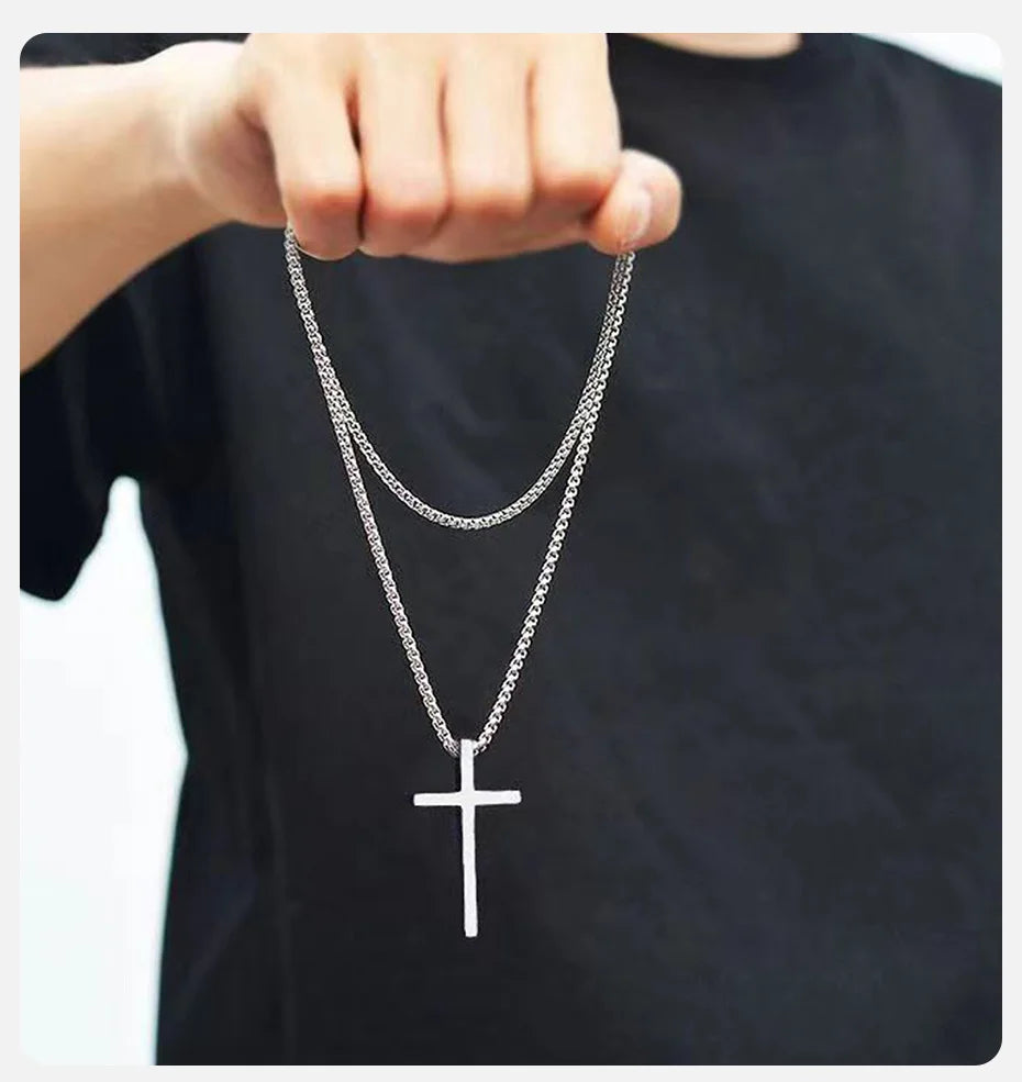 Cross Necklace Stainless Steel