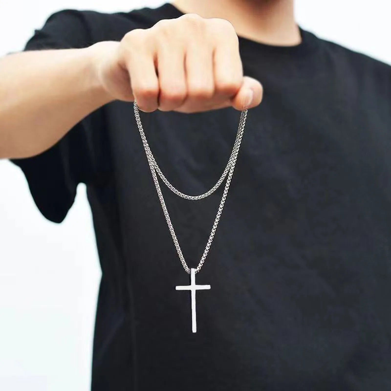Cross Necklace Stainless Steel