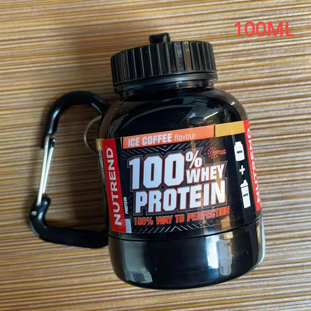 Mini Protein Powder Bottle Keychain