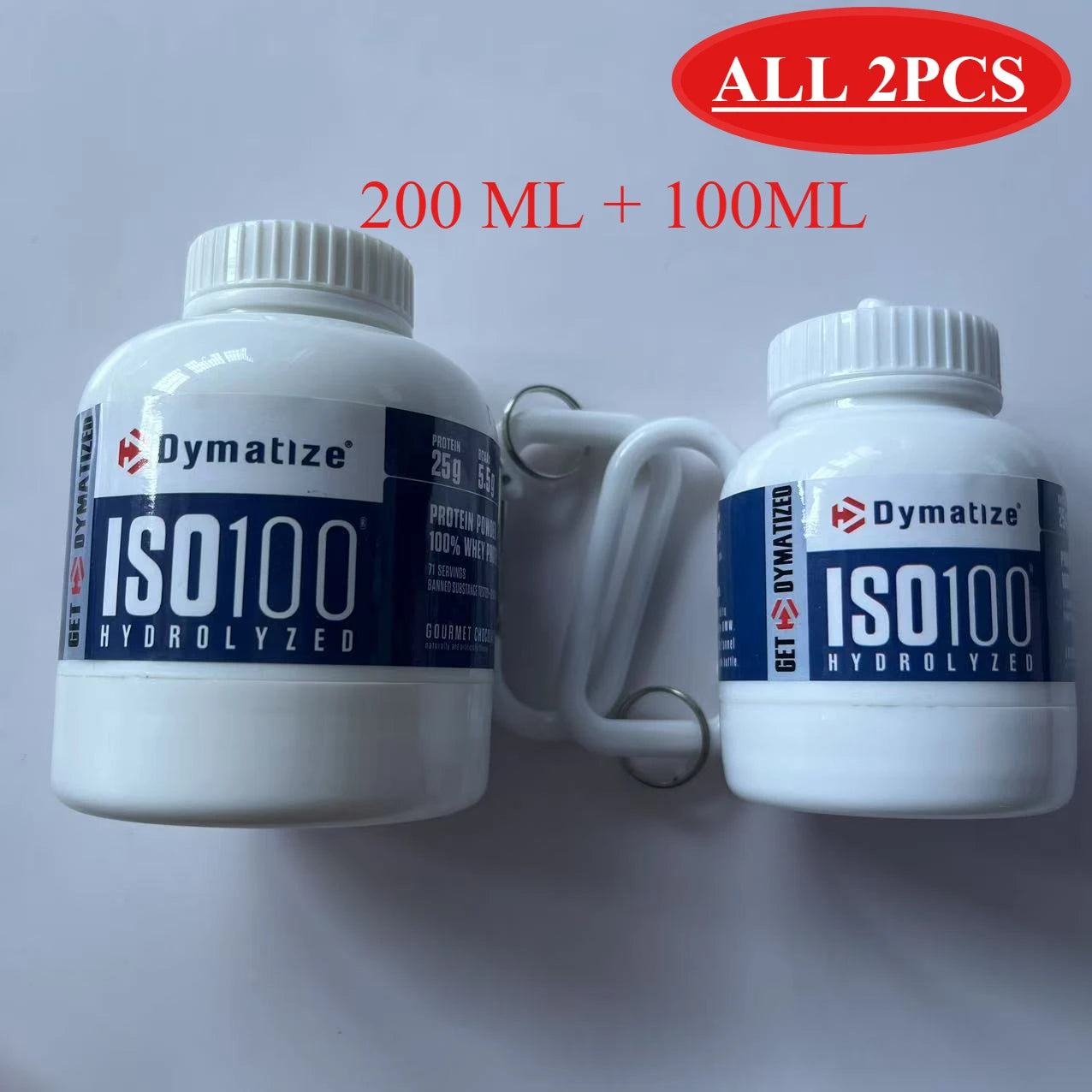 Mini Protein Powder Bottle Keychain