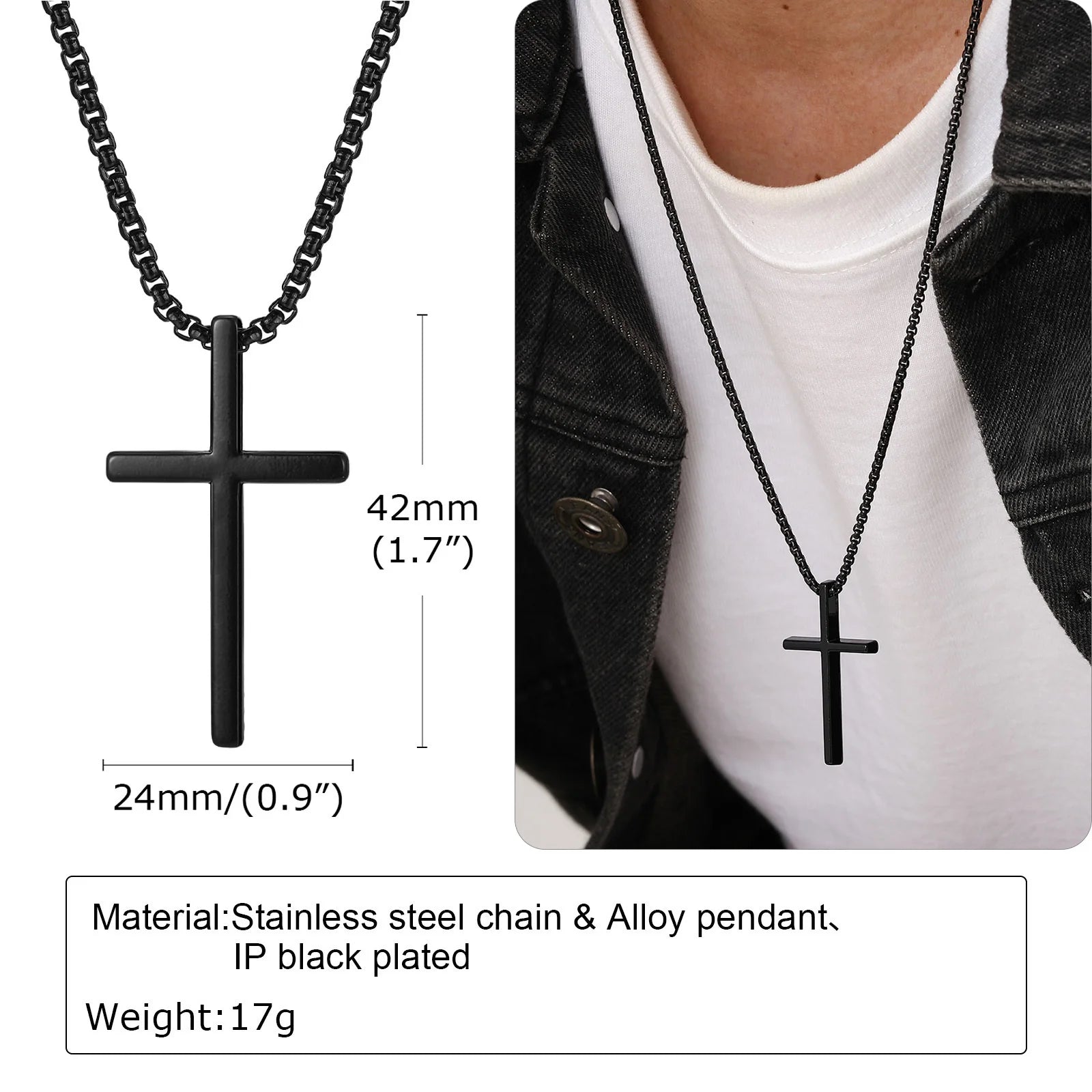 Cross Necklace Stainless Steel