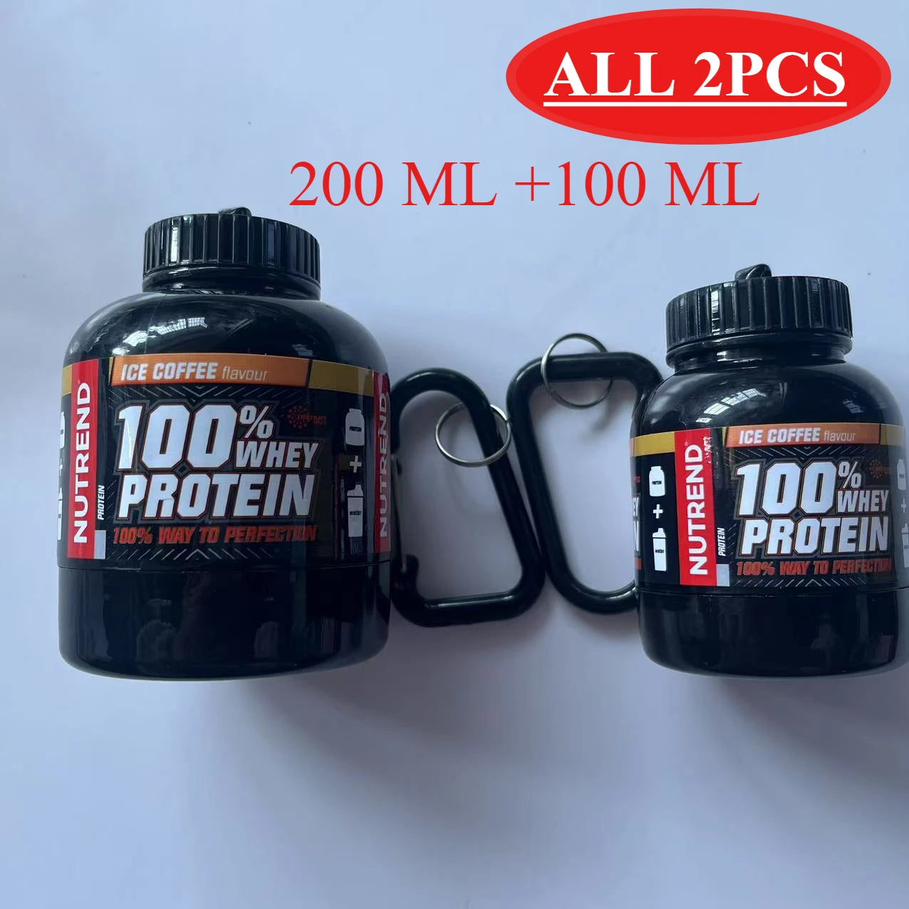 Mini Protein Powder Bottle Keychain