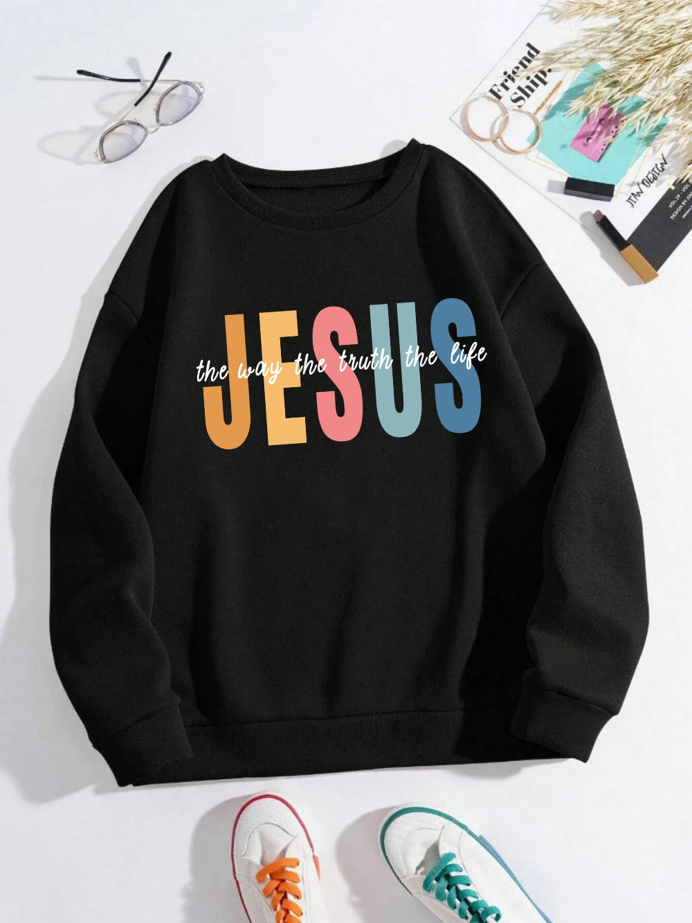 White Jesus Crew Neck