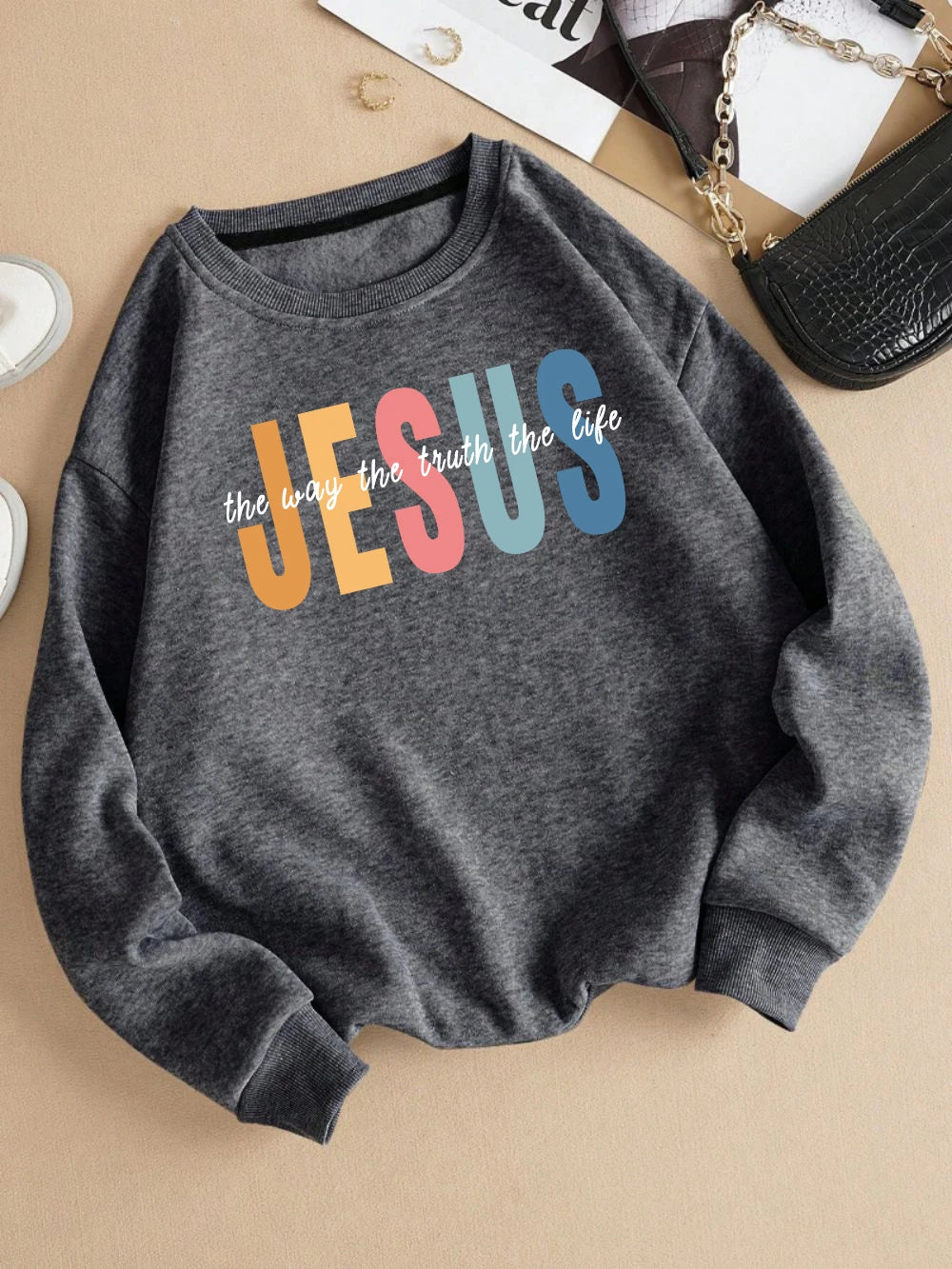 White Jesus Crew Neck