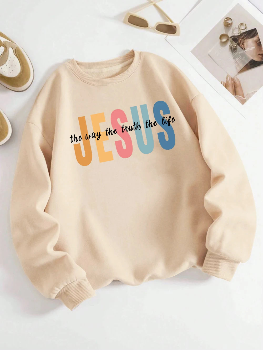 White Jesus Crew Neck